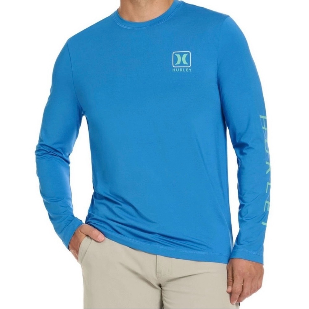 Hurley Men's‎ Vibrant Blue Long Sleeve Tee